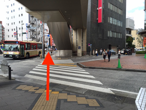JR八王子駅からの道順⑤